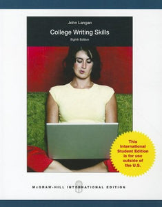 College Writing Skills [Paperback] 8e by John Langan