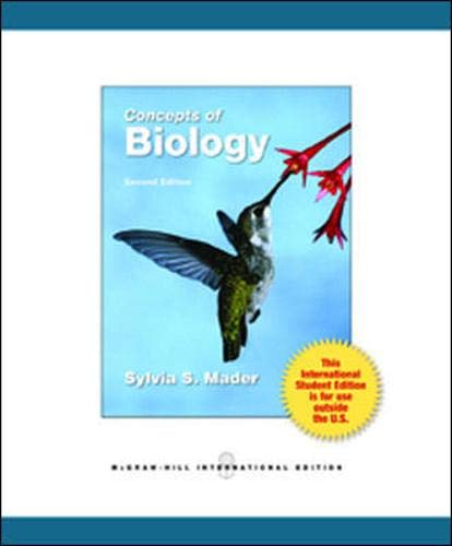 Concepts of Biology [Paperback] 2e by Sylvia Mader - Smiling Bookstore