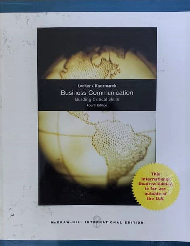 Business Communication [Paperback] 4e by Locker