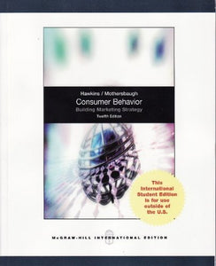 Consumer Behaviour: Building Marketing Strategy [Paperback] 12e by Hawkins