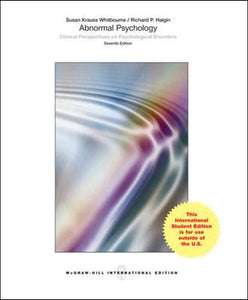 Abnormal Psychology: Clinical Perspectives on Psychological Disorders [Paperback] 7e by Susan Krauss Whitbourne