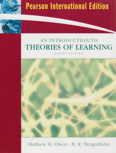 Introduction to the Theories of Learning [Paperback] 8e by Matthew H. Olson