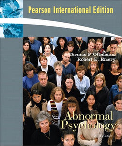 Abnormal Psychology: Int'l Ed [Paperback] 5e by Thomas F. Oltmanns