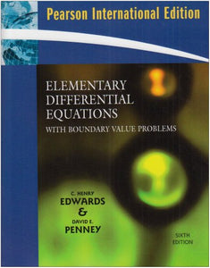 Elementary Differential Equations with Boundary Value Problems [Paperback] 6e by C. Henry Edwards