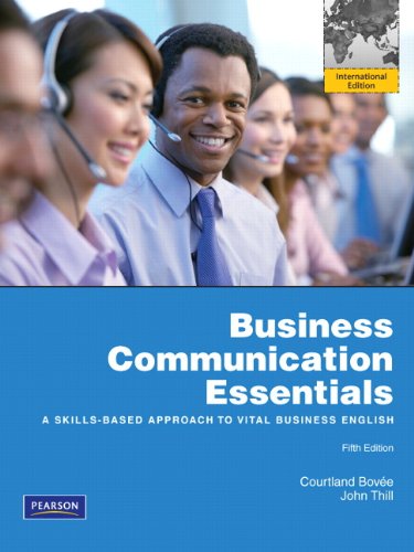 Business Communication Essentials [Paperback] 5e by Courtland L. Bovee