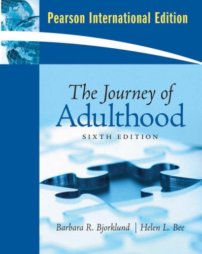 The Journey of Adulthood [Paperback] 6e by Barbara