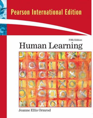 Human Learning [Paperback] 5e by Jeanne Ellis Ormrod