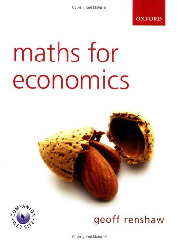 Maths for Economics [Paperback] 1e by Geoff Renshaw