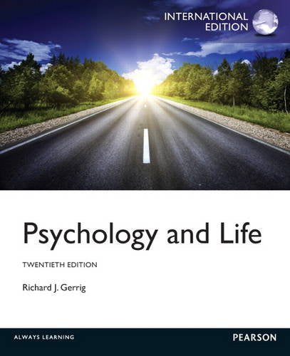 Psychology and Life: Int'l Ed [Paperback] 20e by Richard J. Gerrig