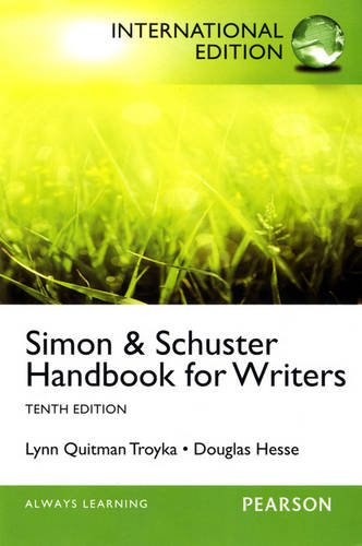 Simon & Schuster Handbook for Writers [Paperback] 10e by Troyka