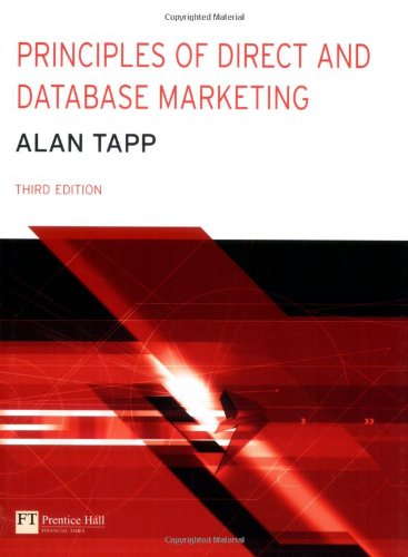 Principles of Direct and Database Marketing [Paperback] 3e by Alan Tapp - Smiling Bookstore