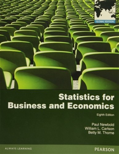 Statistics for Business and Economics: Global Edition [Paperback] 8e by Newbold - Smiling Bookstore :-)