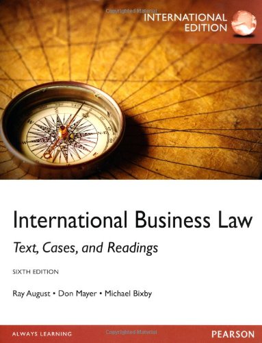 International Business Law: International Edition [Paperback] 6e by August - Smiling Bookstore