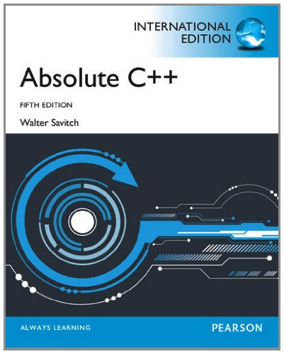 Absolute C++, International Edition [Paperback] 5e by Walter Savitch - Smiling Bookstore