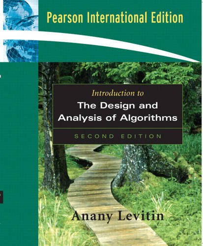 Introduction to the Design and Analysis of Algorithms: International Edition [Paperback] 2e Levitin