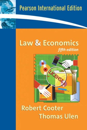 Law and Economics [Paperback] 5e by Robert B. Cooter