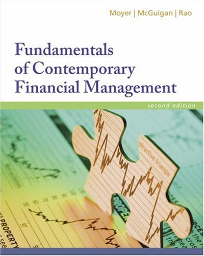 Fundamentals of Contemporary Financial Management [Paperback] 2e by Moyer