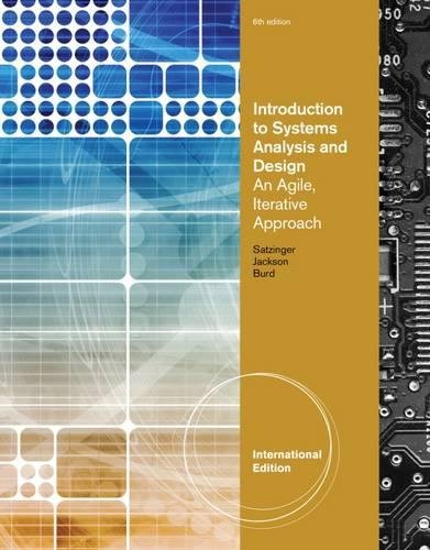 Introduction to Systems Analysis and Design: An Agile, Iterative Approach, International Edition [Paperback] 6e by Satzinger - Smiling Bookstore