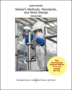 Niebel's Methods, Standards, & Work Design [Paperback] 13e by Freivalds - Smiling Bookstore