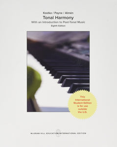 Tonal Harmony [Paperback] 8e by Stefan Kostka