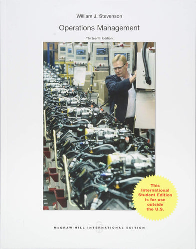 Operations Management [Paperback] 13e by Stevenson, William - Smiling Bookstore