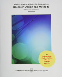Research Design and Methods: A Process Approach [Paperback] 10e by Bordens - Smiling Bookstore