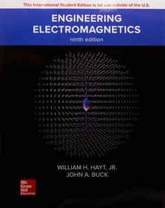 ENGINEERING ELECTROMAGNETICS [Paperback] 9e by Hayt, William and Buck, John - Smiling Bookstore :-)