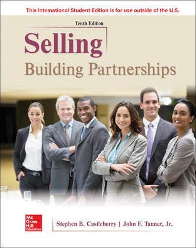 Selling: Building Partnerships [Paperback] 10e by Castleberry - Smiling Bookstore :-)