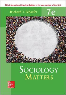 SOCIOLOGY MATTERS [Paperback] 7e by Schaefer, Richard - Smiling Bookstore :-)