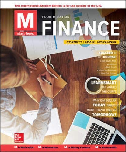 M: Finance [Paperback] 4e by Marcia Cornett - Smiling Bookstore