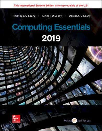 Computing Essentials 2019 [Paperback] 27e by O'Leary - Smiling Bookstore :-)
