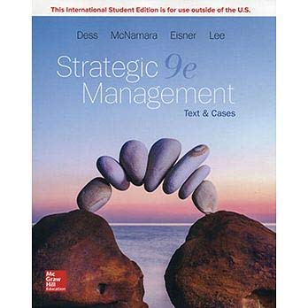 Strategic Management: Text and Cases [Paperback] 9e by Dess - Smiling Bookstore :-)