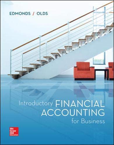 Introductory Financial Accounting for Business [Paperback] 1e by Edmonds - Smiling Bookstore :-)
