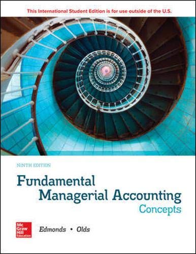 Fundamental Managerial Accounting Concepts [Paperback] 9e by Thomas Edmonds - Smiling Bookstore