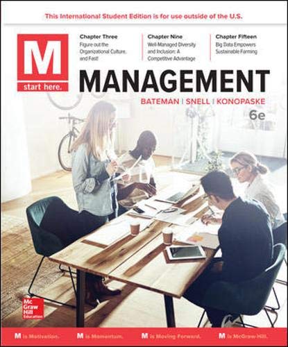 M: Management [Paperback] 6e by Thomas Bateman