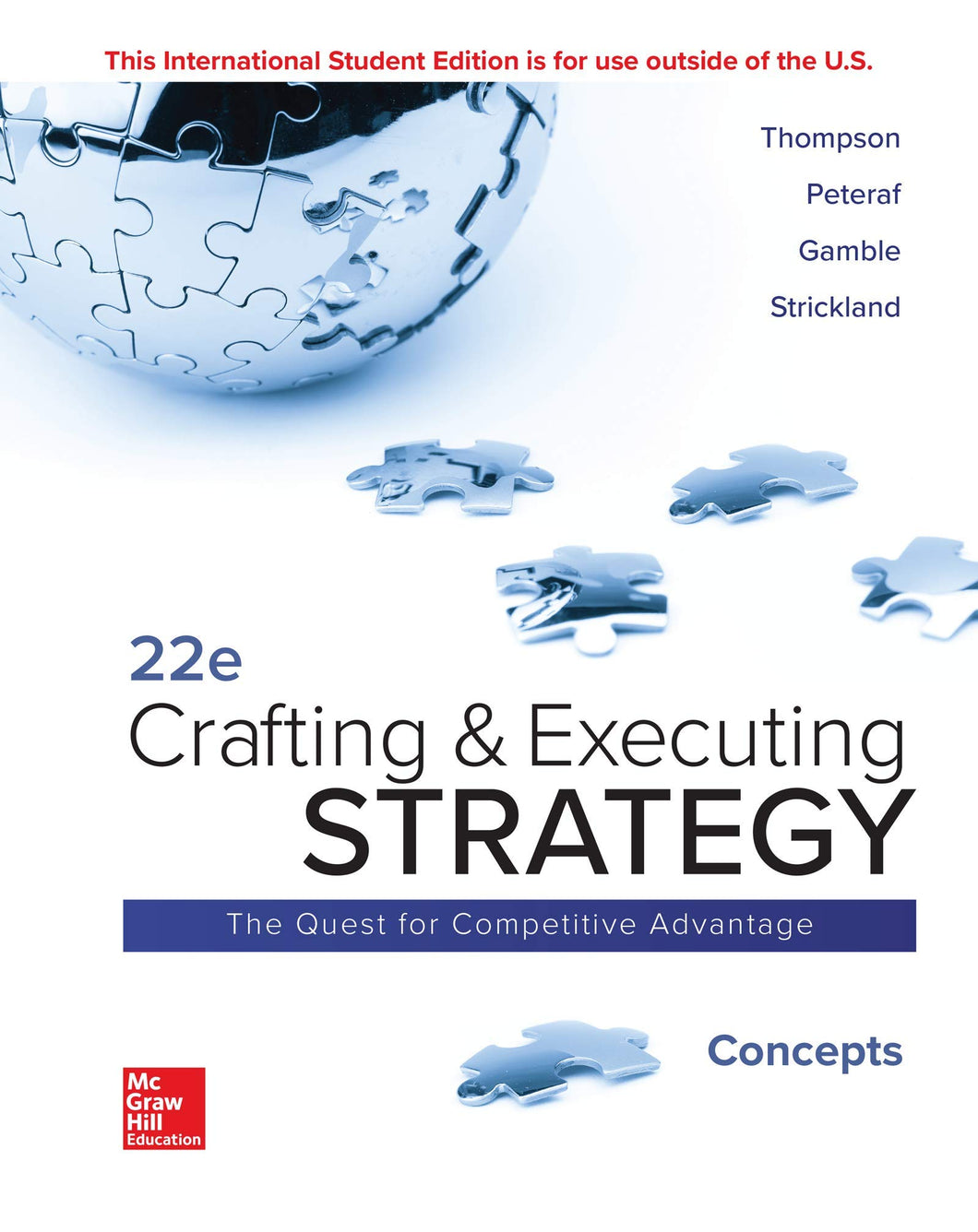 Crafting and Executing Strategy: Concepts [Paperback] 22e by Arthur Thompson - Smiling Bookstore