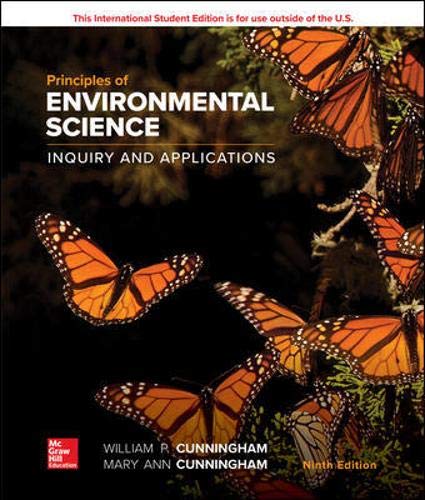 Principles of Environmental Science [Paperback] 9e by William Cunningham - Smiling Bookstore
