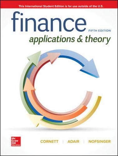 Finance: Applications and Theory [Paperback] 5e by Marcia Cornett - Smiling Bookstore