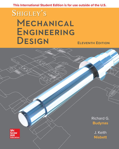 Shigley's Mechanical Engineering Design [Paperback] 11e by Budynas - Smiling Bookstore