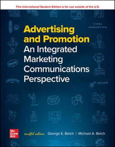 Advertising and Promotion: An Integrated Marketing Communications Perspective [Paperback] 12e by George Belch - Smiling Bookstore