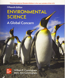 Environmental Science: A Global Concern [Paperback] 15e by Cunningham