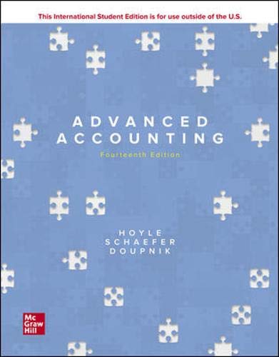 Advanced Accounting [Paperback] 14e by Hoyle