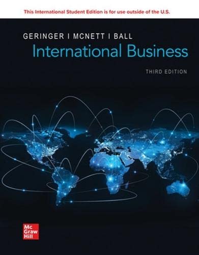 ISE International Business [Paperback] 3e by Michael Geringer