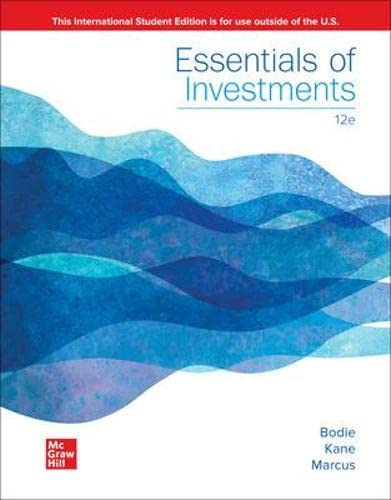 ISE Essentials of Investments [Paperback] 12e by Zvi Bodie