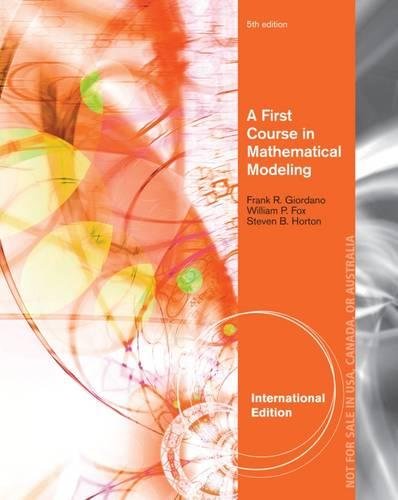A First Course in Mathematical Modeling [Paperback] 5e by Frank Giordano - Smiling Bookstore
