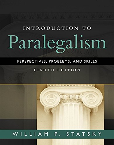 Introduction to Paralegalism: Perspectives, Problems and Skills [Hardcover] 8e by William Statsky - Smiling Bookstore :-)