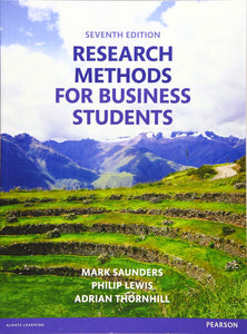 Research Methods for Business Students [Paperback] 7e by Saunders - Smiling Bookstore :-)