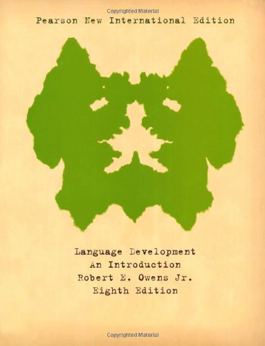 Language Development: An Introduction (PNIE) [Paperback] 8e by Owens - Smiling Bookstore