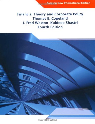 Financial Theory and Corporate Policy (PNIE) [Paperback] 4e by Copeland - Smiling Bookstore