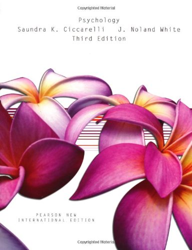 Psychology: (PNIE) [Paperback] 3e by Saundra K. Ciccarelli